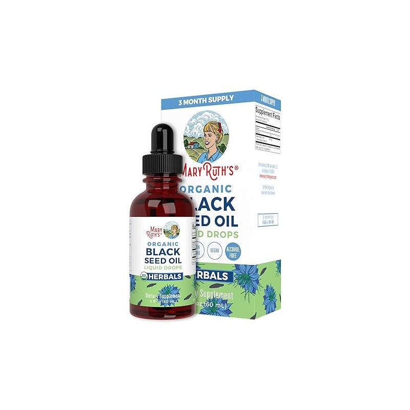 Mary Ruth's Organic Black Seed Oil Liquid Drops 60ml