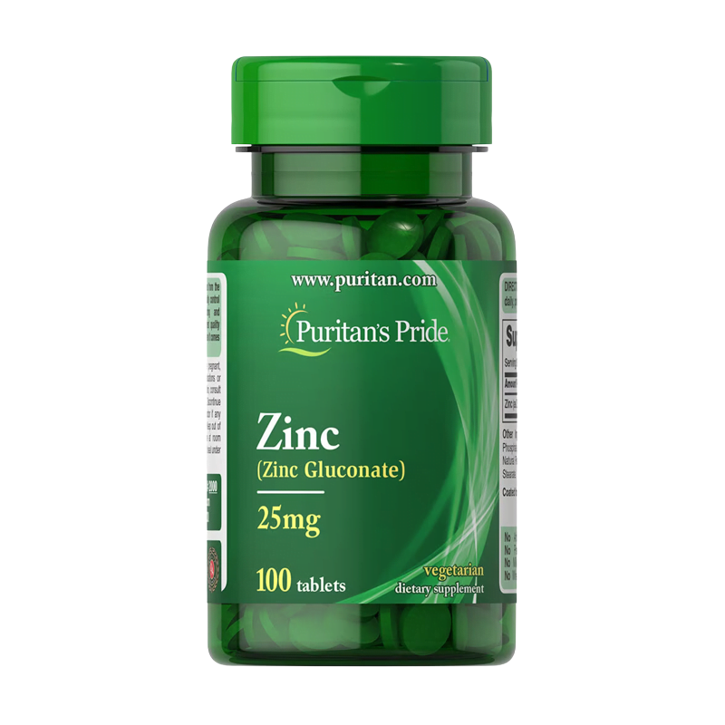 Puritan's Pride Zinc Gluconate 25mg 100 tablets