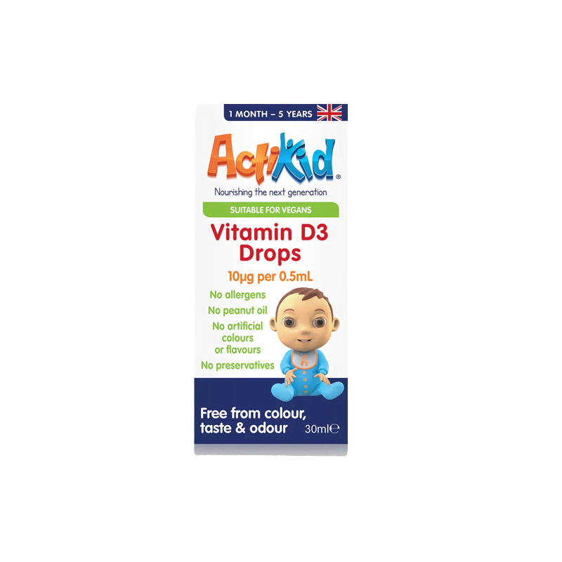 ActiKid Vitamin D3 Drops, 10mcg - 5.3 ml