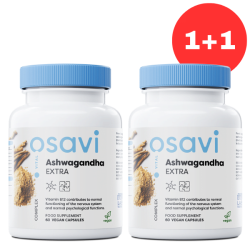 1+1 Osavi Ashwagandha Extra, 400mg - 60 vegan caps akcija