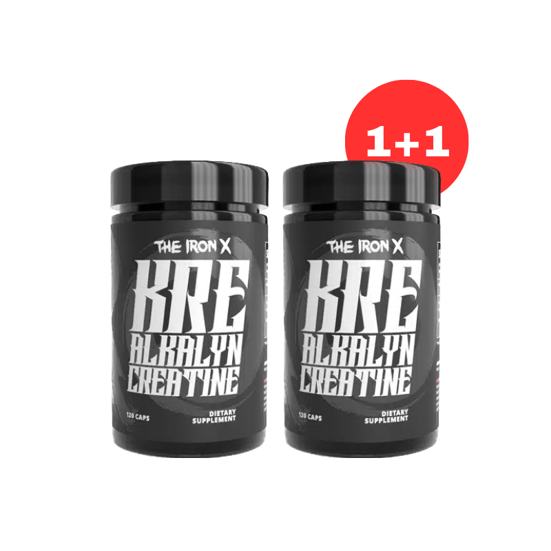 1+1 The Iron X Kre Alkalyn Creatine 120caps akcija