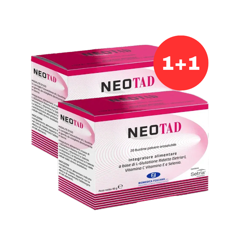 1+1 Biomedica Foscama NEO TAD 20x2g sachets | Reduced L-Glutathione Setria® akcija