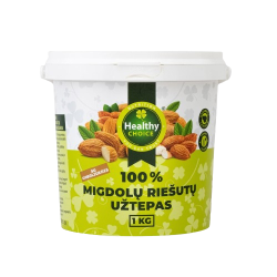 Healthy Choice Migdolų riešutų užtepas su gabaliukais, 1kg