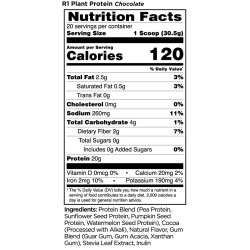 Rule One	Plant Protein, Chocolate - 670 grams