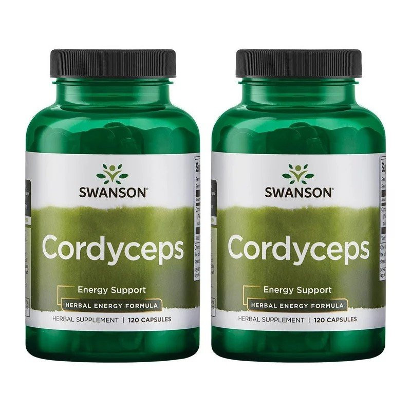 2x Swanson Cordyceps 600mg 120caps akcija