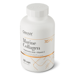 OstroVit Marine Collagen with Hyaluronic Acid and Vitamin C 120 caps Kolagenas su Hialuronu ir vit C