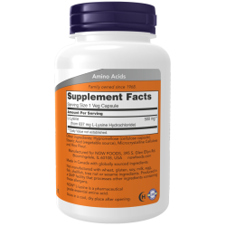 NOW Foods L-Lysine - 500mg - 100 vcaps