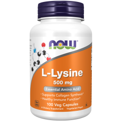 NOW Foods L-Lysine - 500mg - 100 vcaps