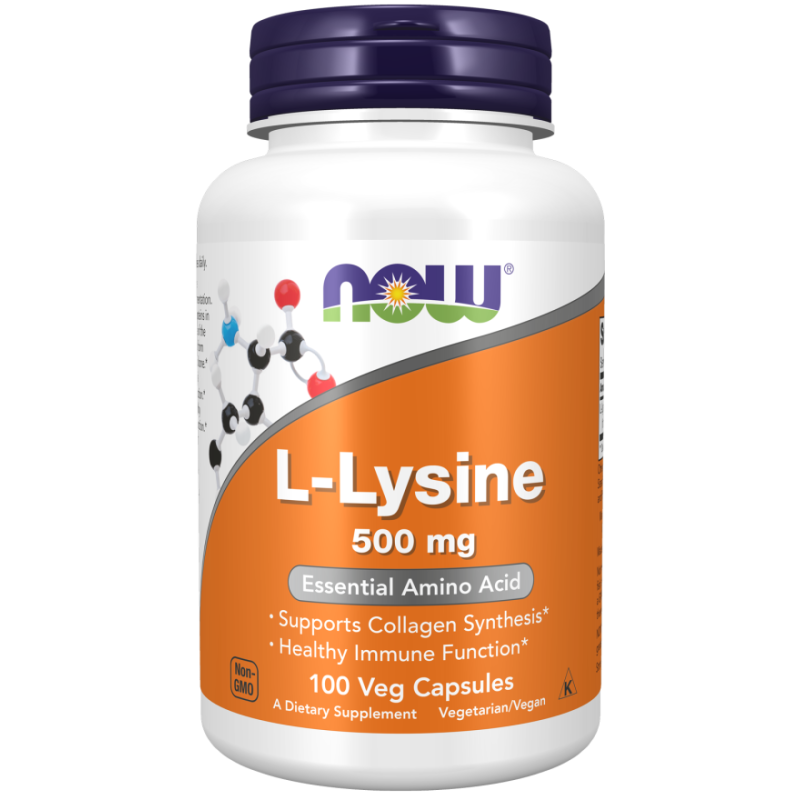 NOW Foods L-Lysine - 500mg - 100 vcaps