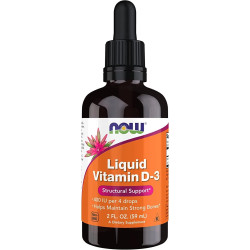 NOW, Liquid Vitamin D-3 400 IU 59ml