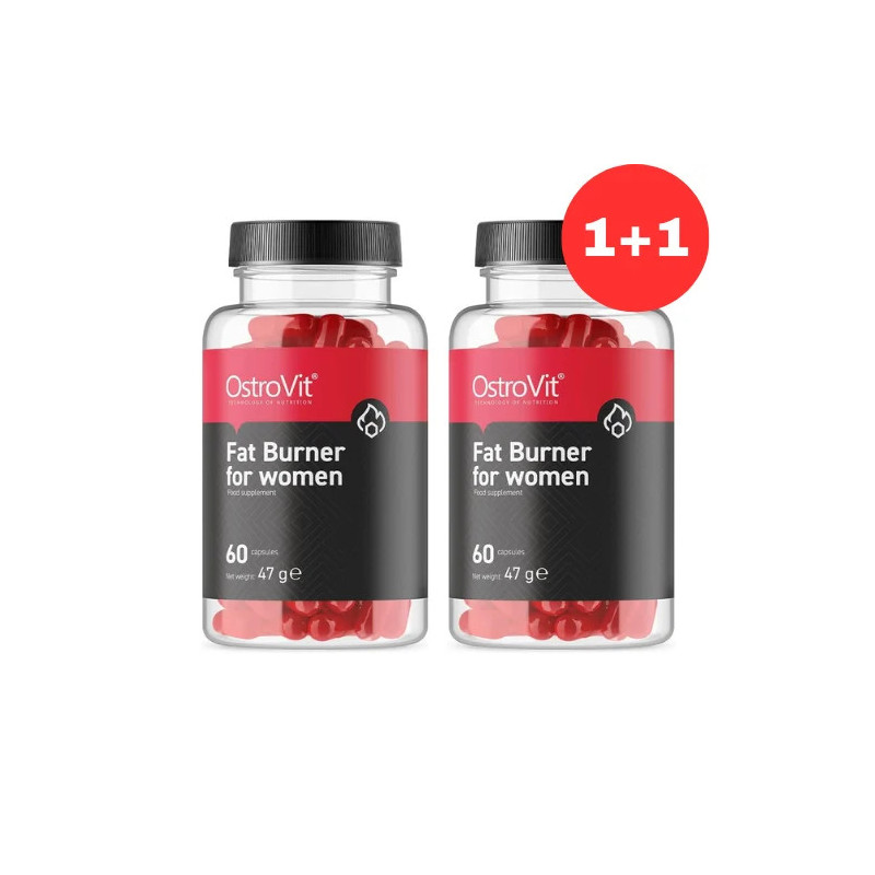 1+1 OstroVit Fat Burner For Woman 60 caps akcija