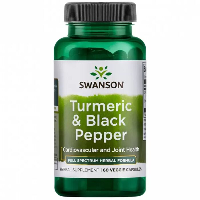 Swanson Turmeric & Black Pepper 60 vcaps