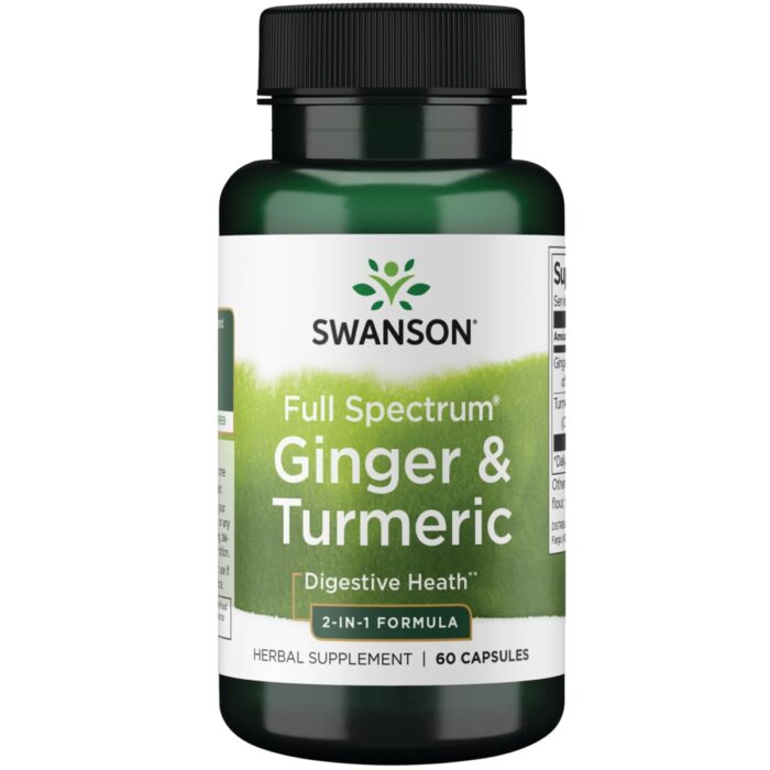 Swanson Ginger & Turmeric 60 caps