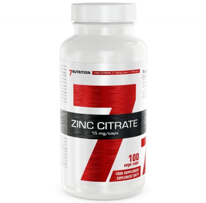 7Nutrition Zinc Citrate 15 mg 100 caps.