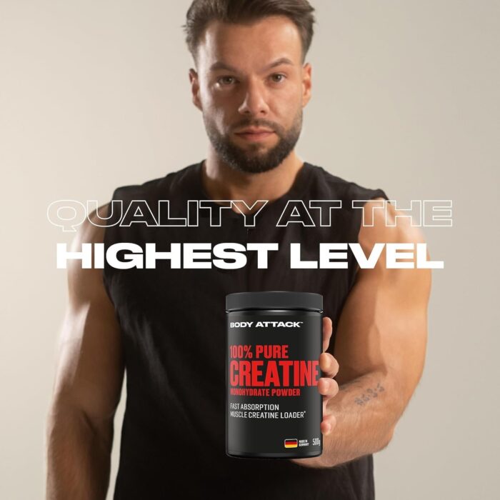 BODY ATTACK 100% Pure Creatine - 500g - Natural - Image 5