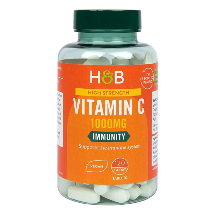 Holland & Barrett High Strength Vitamin C Immunity, 1000mg - 120 vegan tabs