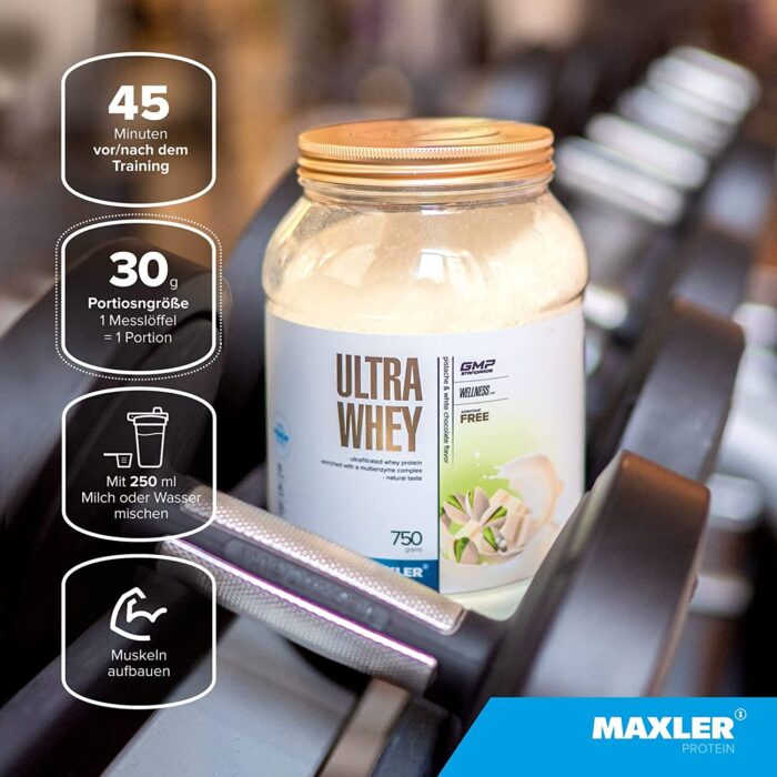 Maxler Ultra Whey Protein 750g can - Image 3