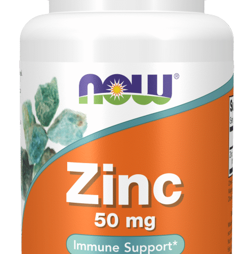 NOW Cinko Gliukonatas 50 mg 100 Tablečių