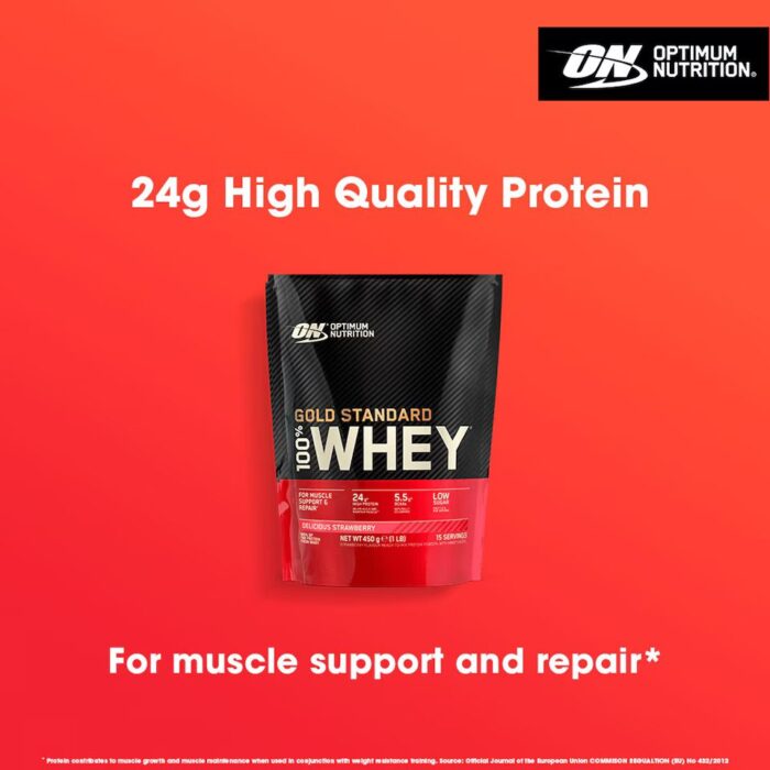 ON OPTIMUM NUTRITION Gold Standard 100% Whey 450g - Image 5