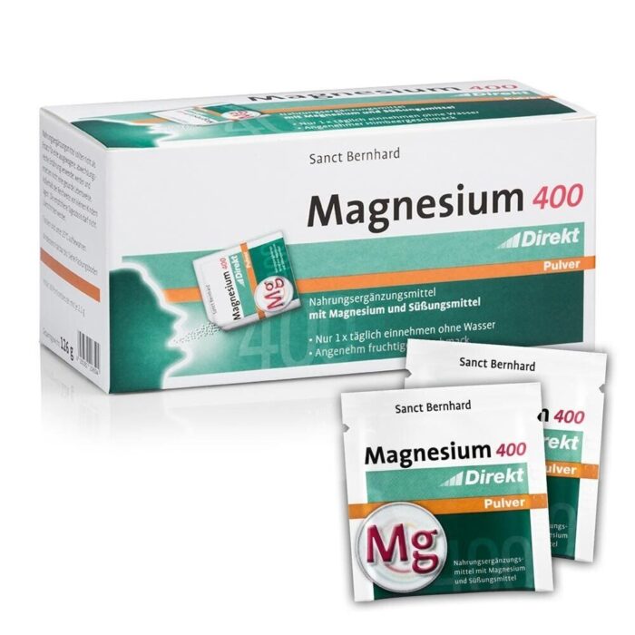 KRÄUTERHAUS SANCT BERNHARD Magnesium 400 Direkt (60 x 2,1g) sachets