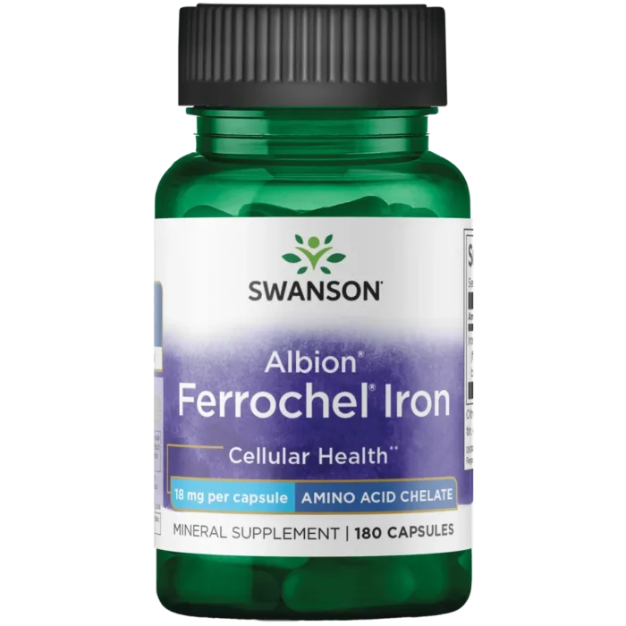 Swanson Albion Chelated Ferrochel Iron 180 caps