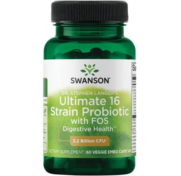 Swanson Ultimate 16 Strain Probiotic 60 caps.