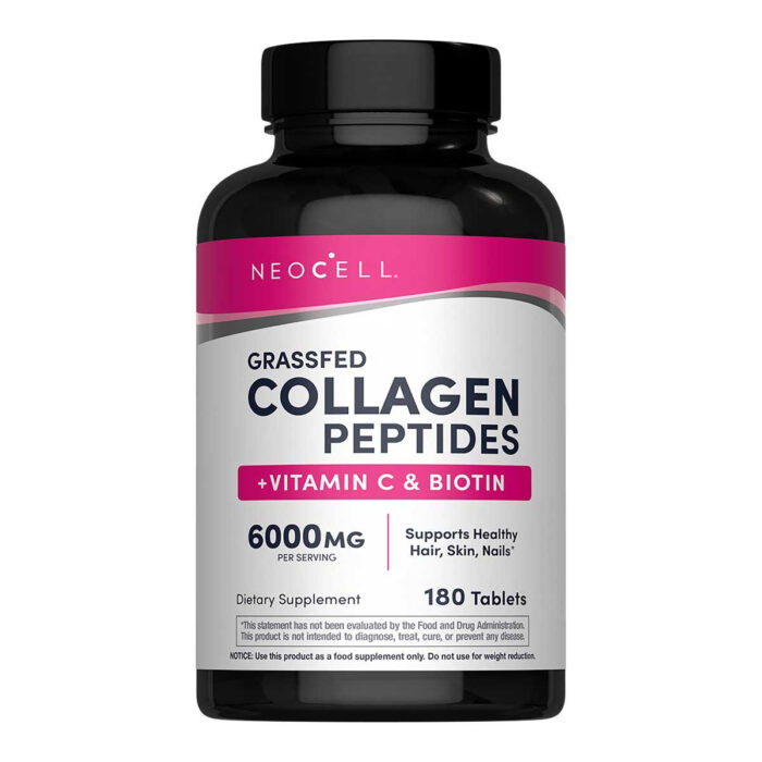 NeoCell® Grassfed Collagen Peptides + Vitamin C & Biotin  - 180 tablets